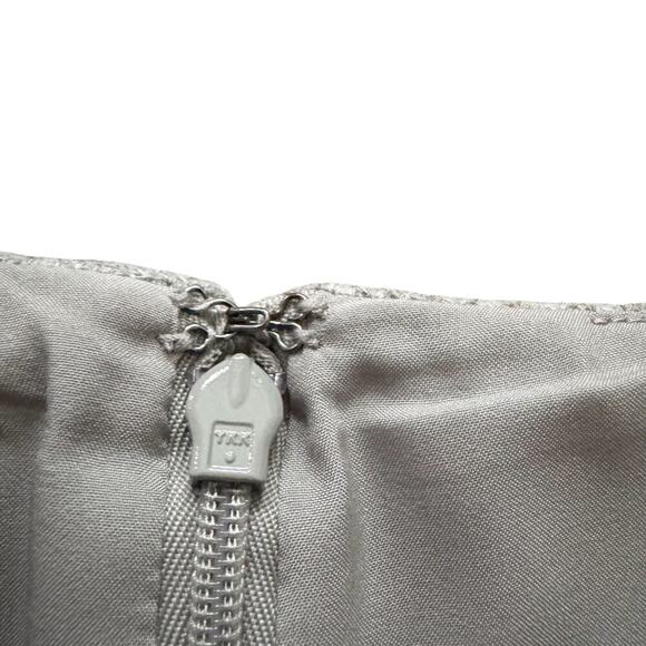 Talbots Wool blend pencil skirt Women's Sz 10 Gray Professional Office academia - Picture 3 of 8